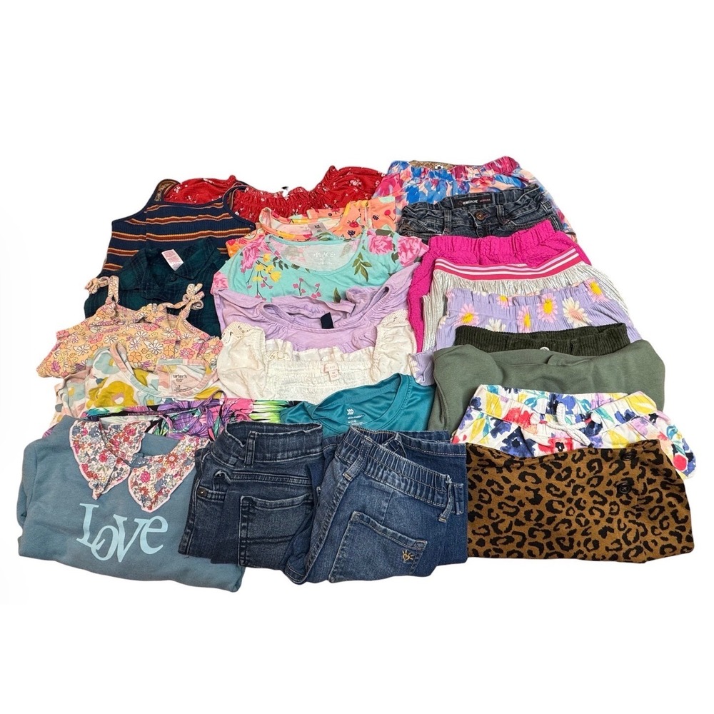 Mixed Brand Clothing Lot Girls Size 6-8 Multicolor Excellent 23 Piece Bundle